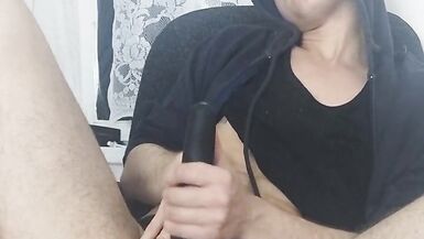 FtM trans boy  Innar jerking off before bedtime - 6 image