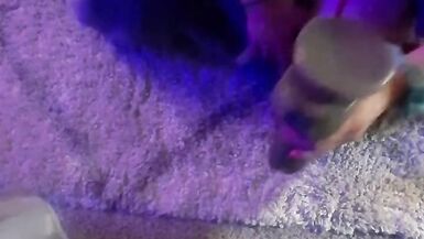 Crossdresser in sexy red lingerie gets pounded SO deep! - 14 image