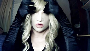 Bunny May Pt3! Female mask girl unmasks out of her bunny to double mask in May! - 11 image