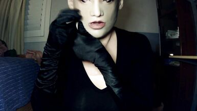 Bunny May Pt3! Female mask girl unmasks out of her bunny to double mask in May! - 7 image