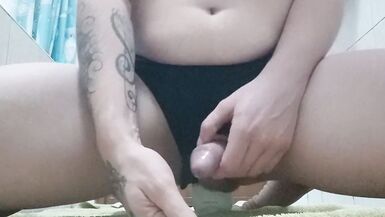 sissygasm riding a bottle  - 9 image