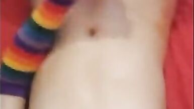 Rainbow sissy play time - 15 image