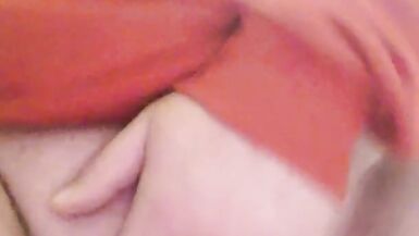 FTM fucks big dildo (cums hard) - 13 image