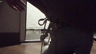 Astrid Apathy Public Cum in Sissy Pouch Panties and Condom - 12 image