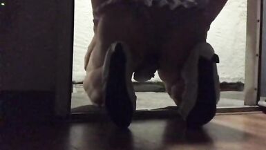 Astrid Apathy Public Cum in Sissy Pouch Panties and Condom - 14 image