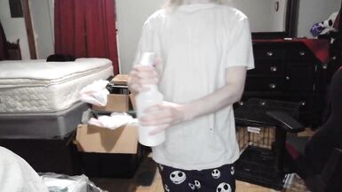 Trans girl wet shirt nipple orgasm - 3 image