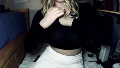 Bunny May Pt6! Female mask May girl puts on her female rubber hands! - 15 image