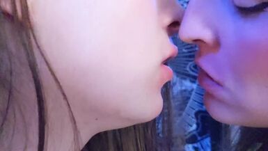 Trans girlfriends - Two hot trans stepsisters fuck each other in slow motion - 1 image