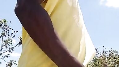 Flashing my black dick to strangers - 13 image