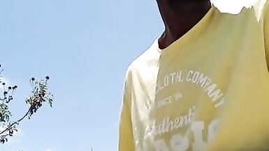 Flashing my black dick to strangers - 4 image