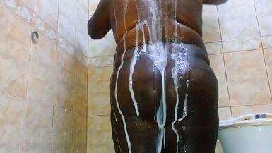 Showering my chubby body - 1 image