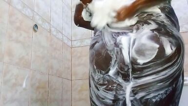 Showering my chubby body - 9 image