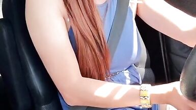 Sissy Slut Bess repeatedly interrupted trying to cum in her car - 6 image