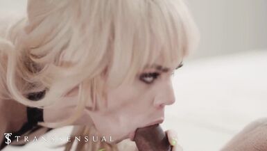 TransSensual - Petite Blonde Kate Zoha Can't Wait To Try Her New Muscular Stepfather's Big Cock