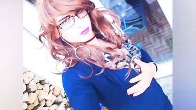 Teen crossdresser sexy french celia cross trans femboy - 6 image