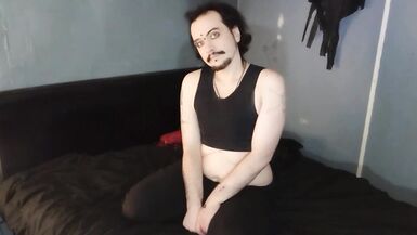 FTM Taking off My Suit in Bed and Cumming for You - 4 image