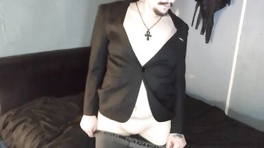 FTM Taking off My Suit in Bed and Cumming for You - 8 image