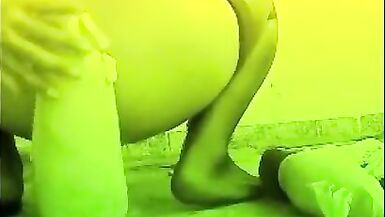 Shemale Elizabeth dilating her anus with passion, shemale's giant ass swallowing giant dildo - 9 image