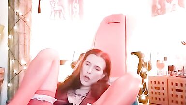 TvTs Isabella Coupe's Brutally wide dildo gushing after deep Penititration - 12 image