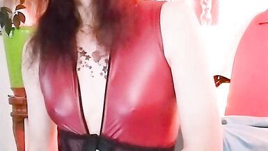 TvTs Isabella Coupe's Brutally wide dildo gushing after deep Penititration - 13 image