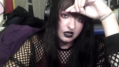 HOT Goth transgirl webcam chat - 11 image