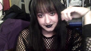 HOT Goth transgirl webcam chat - 8 image