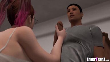 Freaky funtanari take dick in every hole - 3 image