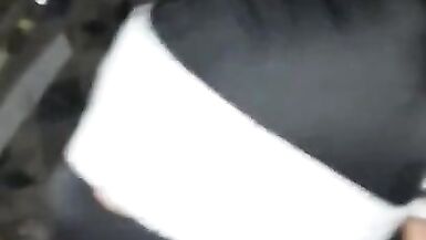 Piss drinking when he sucks and deepthroat on a hooded trans - 11 image