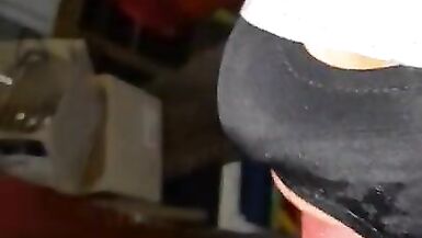 Piss drinking when he sucks and deepthroat on a hooded trans - 6 image