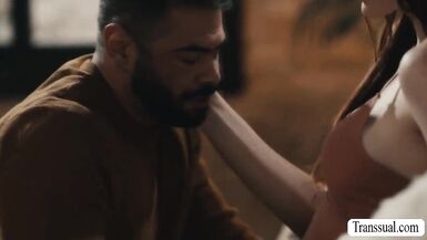 Horny fat stepdad analed by TS stepteen - 4 image