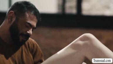 Horny fat stepdad analed by TS stepteen - 5 image