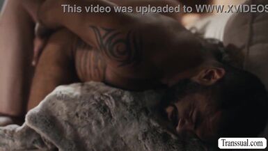 Horny fat stepdad analed by TS stepteen - 9 image