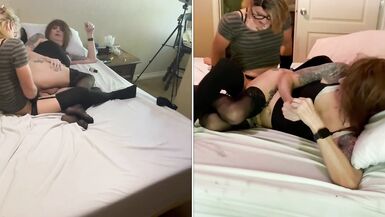 The Sexy, Slutty Sissy Stepsisters At Home Alone And Pleasing Each Other