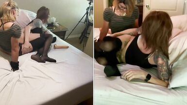 The Sexy, Slutty Sissy Stepsisters At Home Alone And Pleasing Each Other - 14 image