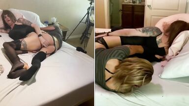 The Sexy, Slutty Sissy Stepsisters At Home Alone And Pleasing Each Other - 4 image