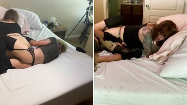 The Sexy, Slutty Sissy Stepsisters At Home Alone And Pleasing Each Other - 9 image