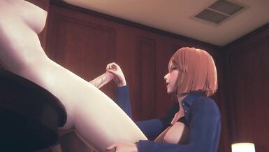 Jujutsu Kaisen Hentai - Nobara Handjob and 69 with Futanari - 3 image