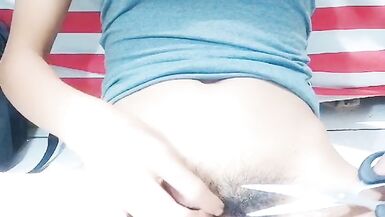 Shaving Time With Anal Plug - 2 image