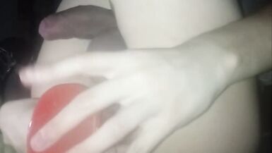 Putting several dildos up my feminine ass - 9 image