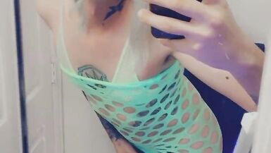 Sexy Fishnet Lingerie Babe - 13 image