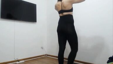 Sissy crossdresser masturbating cum eating playing cock flapping balls tucked Femboy masturbation Sissygasm Asspussy - 12 image