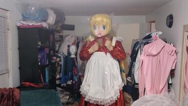 Kigurumi Layered Breathplay Cosplay Holographic pvc plastic dress - 1 image