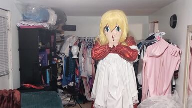 Kigurumi Layered Breathplay Cosplay Holographic pvc plastic dress - 11 image