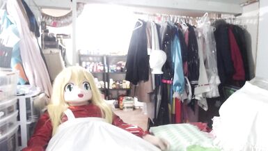 Kigurumi Layered Breathplay Cosplay Holographic pvc plastic dress - 14 image