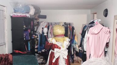 Kigurumi Layered Breathplay Cosplay Holographic pvc plastic dress - 7 image