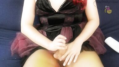 Spelling Jerk Off Game With April Bee - 5 image