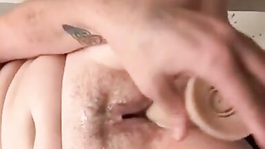 Giving myself creampies with dildo - 6 image