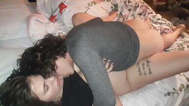 My girlfriend eats whipped cream off my ass then fucks my pussy - 15 image