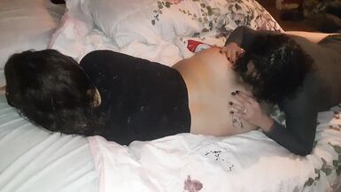 My girlfriend eats whipped cream off my ass then fucks my pussy - 3 image