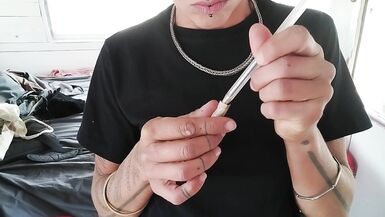 Dancing n moving my ass in my pijama while rolling a spliff. Lick my dirty soles before I slap you. - 8 image